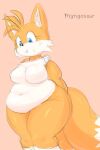 anthro breasts canid canine chubby_female crossgender female fox fur mammal mangosour miles_prower nude overweight overweight_anthro overweight_female sega slightly_chubby solo sonic_the_hedgehog_(series) thick_thighs weight_gain 