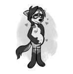  &lt;3 abdominal_bulge andromorph andromorph_(lore) anthro black-footed_ferret body_hair boxers_(clothing) boxers_only brown_body brown_fur chest_hair clothing eye_spots fleetwoodbrak fur grey_body grey_fur half-closed_eyes intersex kenny_(fleetwoodbrak) male mammal moobs mustela mustelid musteline narrowed_eyes pregnant pregnant_male pubes pubes_exposed simple_background smile solo trans_(lore) trans_man_(lore) true_musteline underwear white_background white_body white_fur 