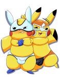  absurd_res bulge clothing cosplay cosplay_pikachu_(costume) costume cute_expression duo hi_res male nintendo pikachu pikachu_libre pok&eacute;mon pok&eacute;mon_(species) tepigfan101 underwear video_games 