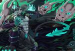  absurd_res anthro barazoku bone canid canine canis demon edbwolf hi_res hybrid league_of_legends male male/male mammal muscular muscular_male riot_games ruined ruined_king ruinedsona skull video_games wolf 