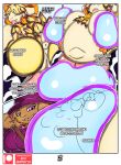  anthro belly big_belly big_breasts bodily_fluids bovid bovid_horn breast_milking breasts caprine caprine_horn clothing comic cum cum_inflation digital_media_(artwork) duo english_text female genital_fluids genitals horn inflation lactating legwear mammal neo_geppetto nipples overweight overweight_female pregnant pussy ram_horn remi_(neo_geppetto) sheep simple_background slightly_chubby slime smile teats text thick_thighs thigh_highs tongue tongue_out udders wide_hips 
