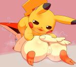  &lt;3 &lt;3_censor alacarte ambiguous_gender anus big_butt butt censored duo female feral genitals hi_res legendary_pok&eacute;mon lying nintendo nude pikachu pok&eacute;mon pok&eacute;mon_(species) presenting presenting_hindquarters pussy sploot thick_thighs victini video_games wide_hips 