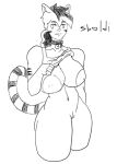  90_percent_studios anthro bell bell_collar big_breasts breasts clothed clothing clothing_lift collar curvy_female domestic_cat felid feline felis female fur fur_markings genitals humanoid mammal markings mature_female mostly_nude navel nipples pantherine partially_clothed purrfect_apawcalypse pussy sboldi shirt shirt_lift solo striped_markings striped_tail stripes tail_markings tiger tigger_sugden tomboy topwear toyger video_games visual_novel wide_hips 
