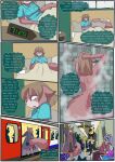  2022 anthro bed biped comic detailed_background dialogue english_text female fur furniture gem_(babystar) group hair hi_res lying male purse sitting standing text thought_bubble toddlergirl 