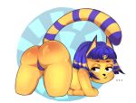  absurd_res animal_crossing ankha_(animal_crossing) breasts butt egyptian felid female hi_res mammal nintendo ranillopa solo video_games wide_hips 