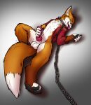  absurd_res anatomically_correct animal_genitalia animal_penis anthro balls black_nose canid canine canine_penis chain collar dominant dominant_pov feet first_person_view fox fur genitals hi_res knot male mammal masturbation pawpads paws penis red_body red_fur slave solo tekkymunster tongue tongue_out 