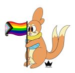  absurd_res animal_genitalia balls bobby_ws(character) buizel digital_media_(artwork) feral flag genitals hi_res i69himdaily lgbt_pride male nintendo penis penis_tip pok&eacute;mon pok&eacute;mon_(species) pride_colors sheath solo video_games 