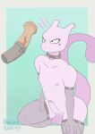  &lt;3 animal_genitalia animal_penis animated anthro armwear butt clothing collar collar_only cutie_mark damienkamien duo equine_penis erection footwear footwear_only genitals legendary_pok&eacute;mon legwear male male/male mewtwo mostly_nude my_little_pony nintendo nipples nude penis pok&eacute;mon pok&eacute;mon_(species) purple_body purple_skin simple_background spiked_collar spikes vein veiny_penis video_games 