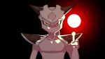  2022 anthro armor clothed clothing collarbone dragon_ball drunk_oak fingers frieza front_view headgear helmet hi_res legendary_pok&eacute;mon looking_at_viewer mewtwo nintendo pink_body pok&eacute;mon pok&eacute;mon_(species) red_eyes shoulder_guards solo video_games 