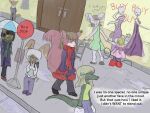  2011 4:3 anthro babystar biped bottomwear clothing comic detailed_background dialogue english_text female fur gem_(babystar) group hair hoodie male outside pants raining shirt standing text topwear young 