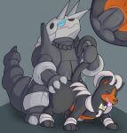  2022 aggron anal balls balls_deep belric_(crystal_paths) big_butt big_dom_small_sub blush bodily_fluids breath butt butt_grab dominant duo feral genital_fluids genitals grey_penis hand_on_butt hi_res houndoom humanoid_genitalia humanoid_penis koalcleaver male male/male motion_lines nintendo panting penetration penis pok&eacute;mon pok&eacute;mon_(species) pok&eacute;mon_mystery_dungeon precum shaking simple_background size_difference tail_grab tongue tongue_out video_games 