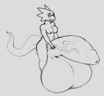  alphys anthro balls big_balls big_breasts big_penis breasts eyewear foreskin front_view genitals glasses greyscale gynomorph half-erect hi_res huge_balls huge_penis hyper hyper_balls hyper_genitalia hyper_penis iandragonlover intersex lizard looking_at_viewer monochrome nipples non-mammal_breasts non-mammal_nipples penis reptile scalie simple_background smile solo standing thick_tail three-quarter_view undertale_(series) vein veiny_penis wide_hips 