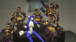  anthro apex_legends clothed clothing electronic_arts female furniture gangbang group group_sex hi_res human krystal male male/female mammal mirage_(apex_legends) nintendo nude sex sofa star_fox video_games 
