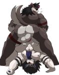  anal anal_penetration anthro anthro_on_anthro anthro_penetrated anthro_penetrating anthro_penetrating_anthro ascator backsack balls big_butt big_pecs black_hair blush breath brown_body brown_fur butt canid canine canis duo from_behind_position fur genitals hair hi_res krowlfer male male/male male_penetrated male_penetrating male_penetrating_male mammal muscular muscular_anthro muscular_male nude panting pecs penetration penis plap rear_view sex vitashi were werecanid werecanine werewolf wheelbarrow_position white_body white_fur wolf 