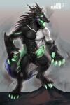  after_transformation anthro canid canine claws dragon erection genitals glowing glowing_genitalia hi_res horn knot lights lordburqan machine male mammal multi_nipple muscular muscular_anthro muscular_male nipples open_mouth penis simple_background solo spikes synthetic synthetic_hybrid tongue were werecanid werecanine weredragon werewolf 