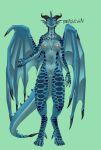  anthro blizzard_entertainment breasts dracthyr dragon female genitals hi_res horn nihilishn pussy scalie small_breasts solo solo_focus tail video_games warcraft wings 