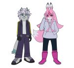  beastman_(bna) brand_new_animal canid canine canis disney duo female fox kingdom_hearts male mammal nazuna_hiwatashi riku_(kingdom_hearts) square_enix studio_trigger tetsuya_nomura video_games wolf 