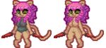  animated anthro dagger digital_media_(artwork) domestic_cat felid feline felis female loop mammal melee_weapon nude pixel_(artwork) pixel_animation rogue short_playtime simple_background sword teddybeer0525 weapon 