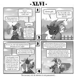  1:1 antennae_(anatomy) apple_bloom_(mlp) arthropod barn carrying_character comic duo earth_pony equid equine friendship_is_magic hasbro hi_res horse insect lepidopteran mammal monochrome moth my_little_pony pony queen_chrysalis_(mlp) sun vavacung 