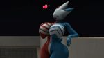  &lt;3 16:9 2021 3d_(artwork) anthro arm_support barely_visible_genitalia barely_visible_pussy big_breasts blue_body breasts digital_media_(artwork) featureless_breasts female genitals hand_on_breast happy hi_res leaning_on_elbow nintendo open_mouth pok&eacute;mon pok&eacute;mon_(species) pokesymbiote pussy red_body smile solo source_filmmaker symbiote togekiss video_games white_body white_skin widescreen 