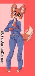  absurd_res anthro bad_guys canid canine clothing condom diane_foxington dreamworks female fox hi_res looking_at_viewer mammal sexual_barrier_device solo tagme the_bad_guys vicvance 