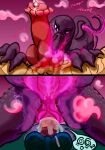  absurd_res anthro fellatio female flared_penis genitals group hi_res knot male male/female nintendo oral penetration penile penis pheromones pok&eacute;mon pok&eacute;mon_(species) salazzle sex trio universaldragon vaginal vaginal_penetration video_games 