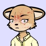  &lt;3 anthro basement blood bodily_fluids canid canine fluffy_flora fox game_(disambiguation) game_media invalid_tag love loveslove male male/male mammal solo soyuzzz 