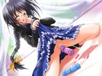  censored dildo female_ejaculation game_cg glasses long_sleeves marie_(sister_princess) masturbation mosaic_censoring nagase_yutaka pussy pussy_juice sister_princess skirt skirt_lift solo vibrator 