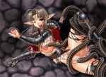  armor belt breasts copyright_request cum cum_in_pussy elf gauntlets large_breasts nipples pauldrons pointy_ears puffy_nipples pussy rape solo_focus tentacle_sex tentacles torn_clothes vaginal yukimasa_(nkk145) 