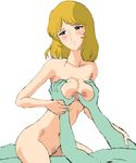  1girl 70s alien bad_end black_eyes blonde_hair blue_skin blush breast_grab breasts cowgirl_position desler gamilas girl_on_top grabbing hetero medium_breasts mismatched_pubic_hair mori_yuki nipples nude oldschool pubic_hair sex solo_focus straddling tsukiyo_no_ribbon uchuu_senkan_yamato vaginal 