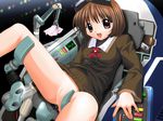  bottomless censored cum cum_in_pussy game_cg goggles long_sleeves machine mosaic_censoring nagase_yutaka pussy pussy_juice rinrin_(sister_princess) sister_princess solo 