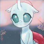  2021 arthropod big_eyes blue_body blue_skin blush changeling choyamy digital_media_(artwork) eyelashes female feral friendship_is_magic hasbro horn my_little_pony ocellus_(mlp) solo 