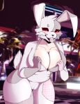  animal_humanoid bell big_breasts blush breasts butt camel_toe cleavage clothed clothing costume digital_media_(artwork) female five_nights_at_freddy&#039;s five_nights_at_freddy&#039;s:_security_breach fur genital_outline glowing glowing_eyes hair hi_res humanoid lagomorph lagomorph_humanoid leporid leporid_humanoid looking_at_viewer mammal mammal_humanoid open_mouth pussy_outline rabbit_humanoid raised_tail red_eyes scottgames smile solo tall thick_thighs tongue tongue_out vanny_(fnaf) video_games white_hair wide_hips xintro 