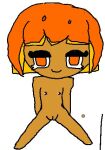  anthro bogins12_(artist) cookie cookie_run devsisters female flat_chested food food_creature food_humanoid genitals humanoid humanoid_genitalia humanoid_pussy low_res nipples nude pumpkin_pie_cookie pussy simple_background solo spread_legs spreading young 