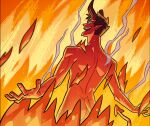  butt damien_lavey_(monster_prom) demon demon_humanoid fire game_cg horn humanoid humanoid_pointy_ears male monster_prom not_furry nude official_art rear_view solo 