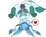  blue_body bodily_fluids cum cum_in_pussy cum_inside duo eeveelution female feral genital_fluids genitals glaceon hebirin male male/female nintendo open_mouth penetration penis pok&eacute;mon pok&eacute;mon_(species) pussy tears upside_down vaginal vaginal_penetration video_games 