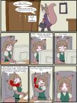  2011 3:4 anthro babystar biped clothing comic detailed_background dialogue english_text female fur gem_(babystar) hair hi_res mammal rodent sciurid shirt solo text topwear 