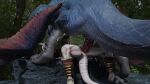  animal_humanoid anthro big_penis blender_(software) capcom duo female female_on_feral female_penetrated feral feral_on_top flying_wyvern genitals hi_res humanoid integlol larger_male lizard_humanoid male male/female monster_hunter nargacuga penetration penis reptile reptile_humanoid scalie scalie_humanoid size_difference video_games 