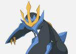  2022 action_pose ambiguous_gender anthro empoleon hi_res inahon485 nintendo pok&eacute;mon pok&eacute;mon_(species) pose simple_background solo video_games white_background 