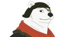  2022 absurd_res alpha_channel anthro armor clothing epic_games eye_patch eyewear fortnite fur headgear headwear helmet hi_res iruhamu03 kerchief looking_at_viewer male mammal military_clothing military_helmet military_uniform muscular muscular_male polar_bear polar_patroller red_scarf scarf simple_background smile solo tactical_bear topwear transparent_background uniform ursid ursine vest video_games white_body white_fur 