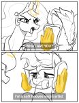  bread comic disembodied_hand dumbbell equid equine fan_character food friendship_is_magic hasbro hi_res idiot_sandwich magic mammal marenlicious meme my_little_pony princess_celestia_(mlp) virgin weights 
