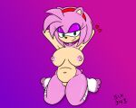  amy_rose anthro female sega simple_background six343 solo sonic_the_hedgehog_(series) video_games 