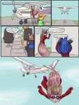  2012 3:4 aircraft airplane anthro babystar biped clothing comic detailed_background dialogue english_text eyes_closed eyewear female fur gem_(babystar) goggles group hair hi_res male mammal rodent sciurid skinsuit standing text tight_clothing trio 