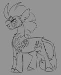  broken_horn equid equine eye_scar eyebrows facial_scar female feral friendship_is_magic greyscale half-closed_eyes hasbro hooves horn long_tail mammal mane monochrome my_little_pony my_little_pony:_the_movie_(2017) narrowed_eyes notched_ear rockin_candies scar sketch solo tail_tuft tempest_shadow_(mlp) tuft unicorn 