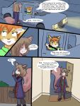  2012 3:4 anthro babystar biped clothing coat comic detailed_background dialogue duo english_text eyes_closed female fur gem_(babystar) hair hi_res mammal rodent sciurid standing text topwear 