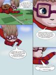  2012 3:4 anthro babystar biped clothing comic detailed_background dialogue english_text eyes_closed eyewear female fur gem_(babystar) goggles hair hi_res mammal rodent sciurid skinsuit solo text tight_clothing 