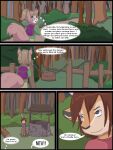  2012 3:4 anthro babystar biped cervid clothing comic detailed_background dialogue duo english_text female fur gem_(babystar) hair hi_res mammal rodent sciurid shirt sitting standing text topwear 