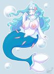  absurd_res anthro areola big_breasts blue_hair blush breasts female genitals hair hi_res long_hair mammal marine nintendo nipples nude pinniped pok&eacute;mon pok&eacute;mon_(species) primarina pussy smile snackbunnii solo video_games 