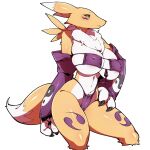  1:1 2022 anthro aqjx1012 armwear bandai_namco big_breasts bikini breasts camel_toe chest_tuft cleavage clothed clothing digimon digimon_(species) elbow_gloves female fur fur_markings gloves hand_on_hip handwear hi_res huge_breasts looking_at_viewer markings midriff multicolored_body multicolored_fur navel nipple_outline renamon simple_background skimpy solo swimwear tuft two_tone_body two_tone_fur under_boob white_background white_body white_fur yellow_body yellow_fur yin_yang 
