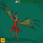  anthro avian bird female hi_res hybrid poukandactylus solo the_nameless_guy 